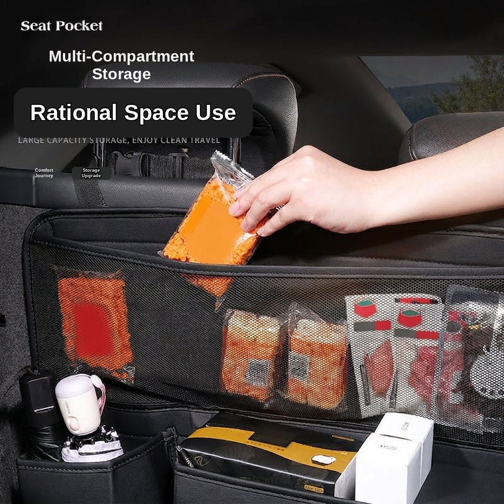 Multifunctional trunk storage bag, large-capacity storage car storage bag, zoned design for easy access and portable storage box