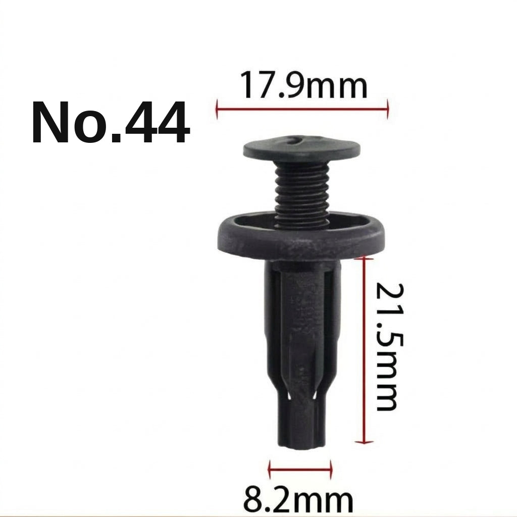 Universal automotive fender liner, trunk plastic clips, mudguard clips, expansion screws, hole-pierced studs, snaps