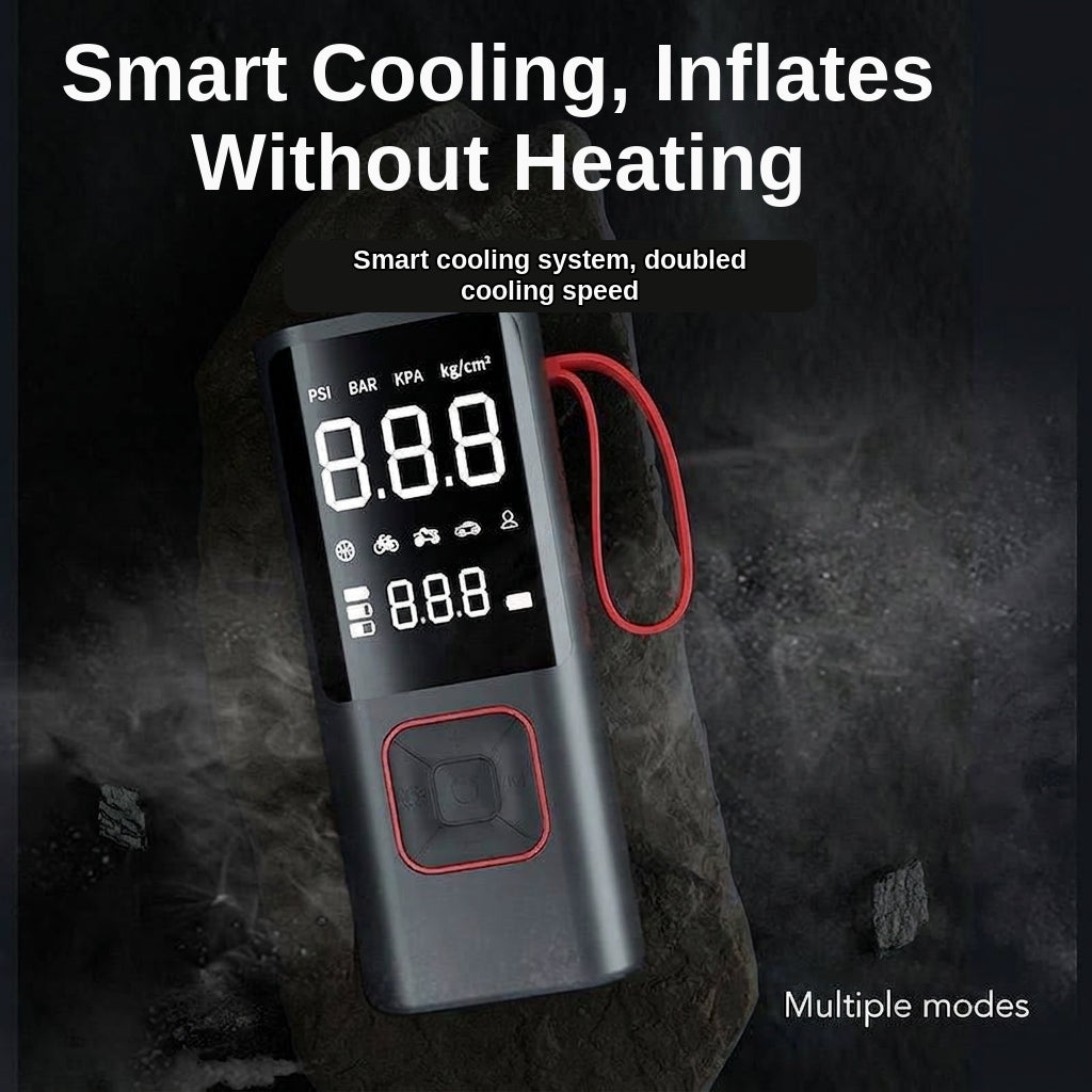 Car Inflator Pump Outdoor Convenient Car Wireless Inflator Pump Digital Tire Pressure Car Tire Electric Pump