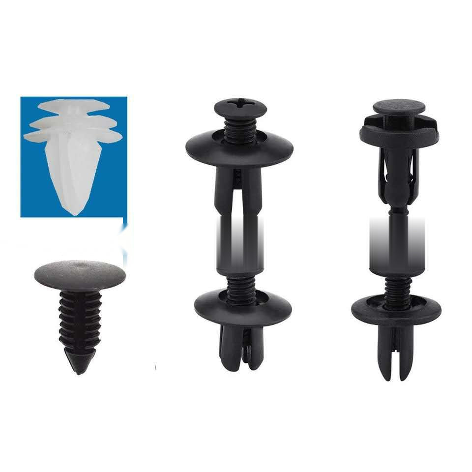 Domestic trade and foreign trade 100PCS car general boxed buckle combination set door panel nylon wheel eyebrow clamp HE26