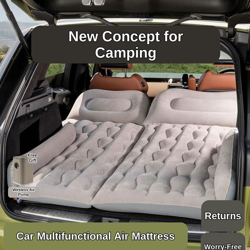 SUV inflatable mattress, car trunk air mattress, in-car sleeping essential, suitable for car camping, Tesla