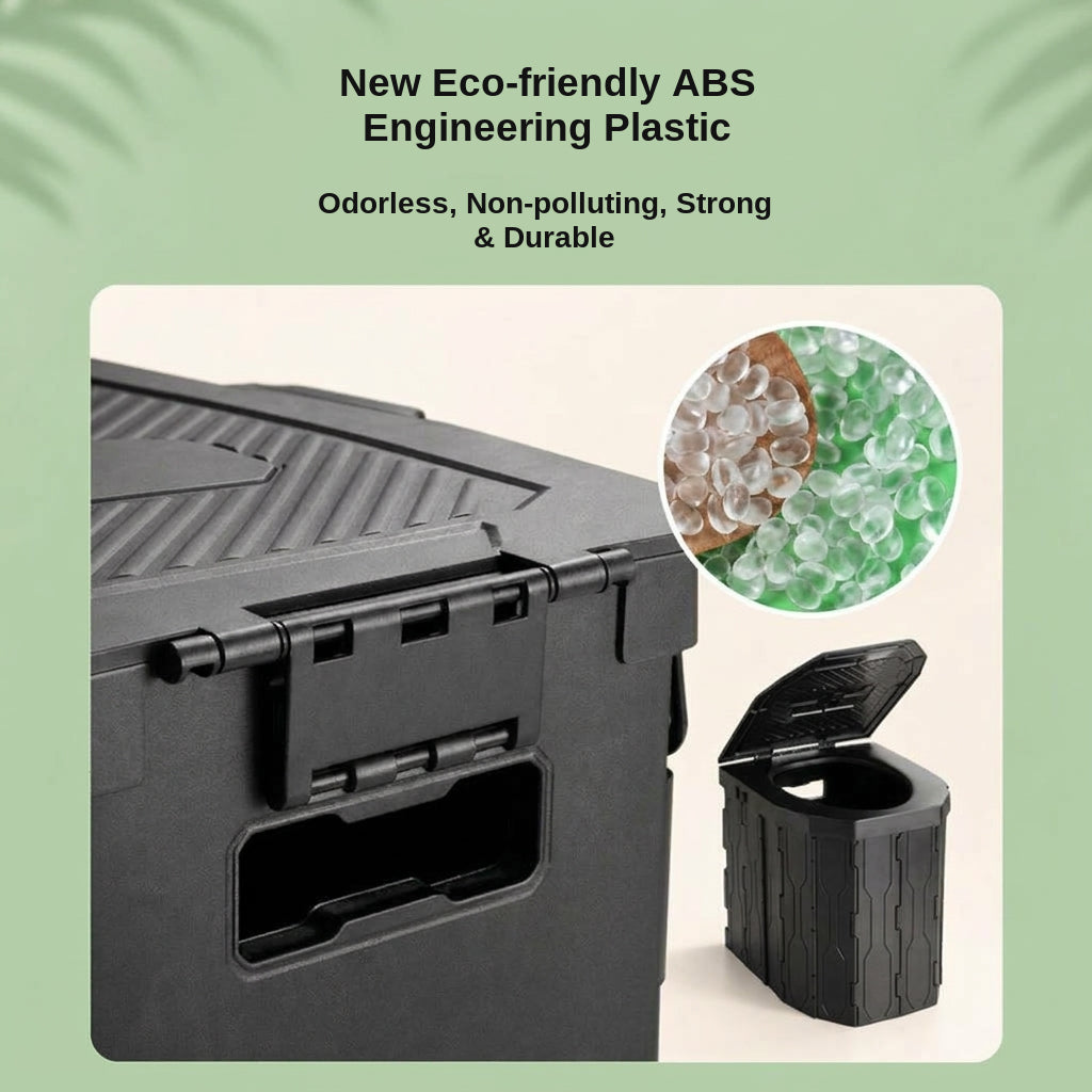 2026 New Widened and Raised Outdoor Folding Toilet Car Mobile Toilet Travel Camping Portable Toilet