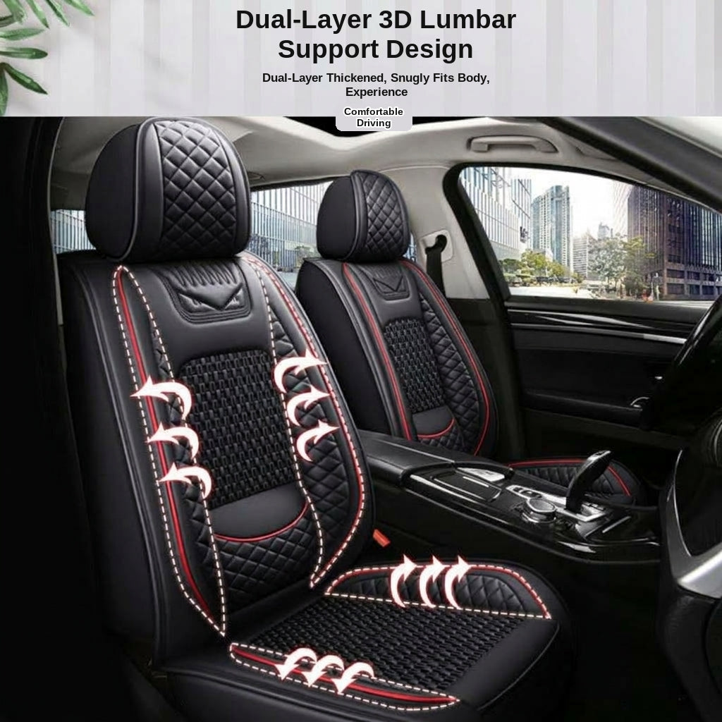 Cross-border foreign trade all-season dedicated seat cover full-coverage car seat cover leather seat cover summer ice silk seat cushion