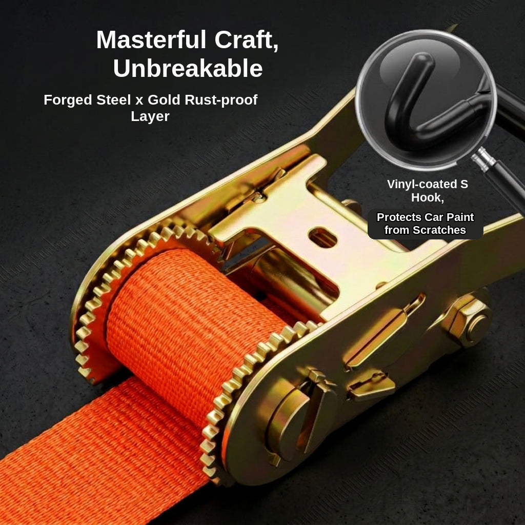 Ratchet Tie Down Strap - 1 inch x 15 feet