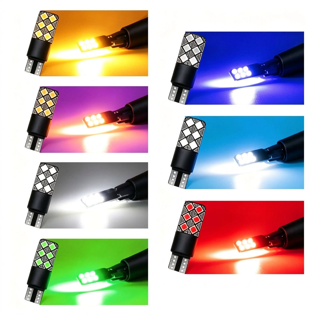 Automotive LED Decoding Width Indicator T10 3030 12SMD High-Brightness Reading Light CANBUS Side Light
