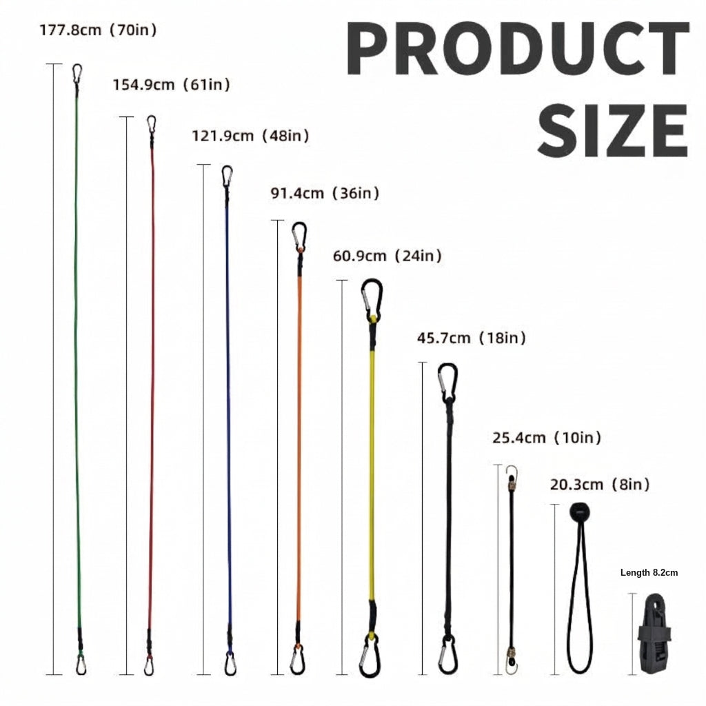 Luggage Strap & Carabiner Combo Set