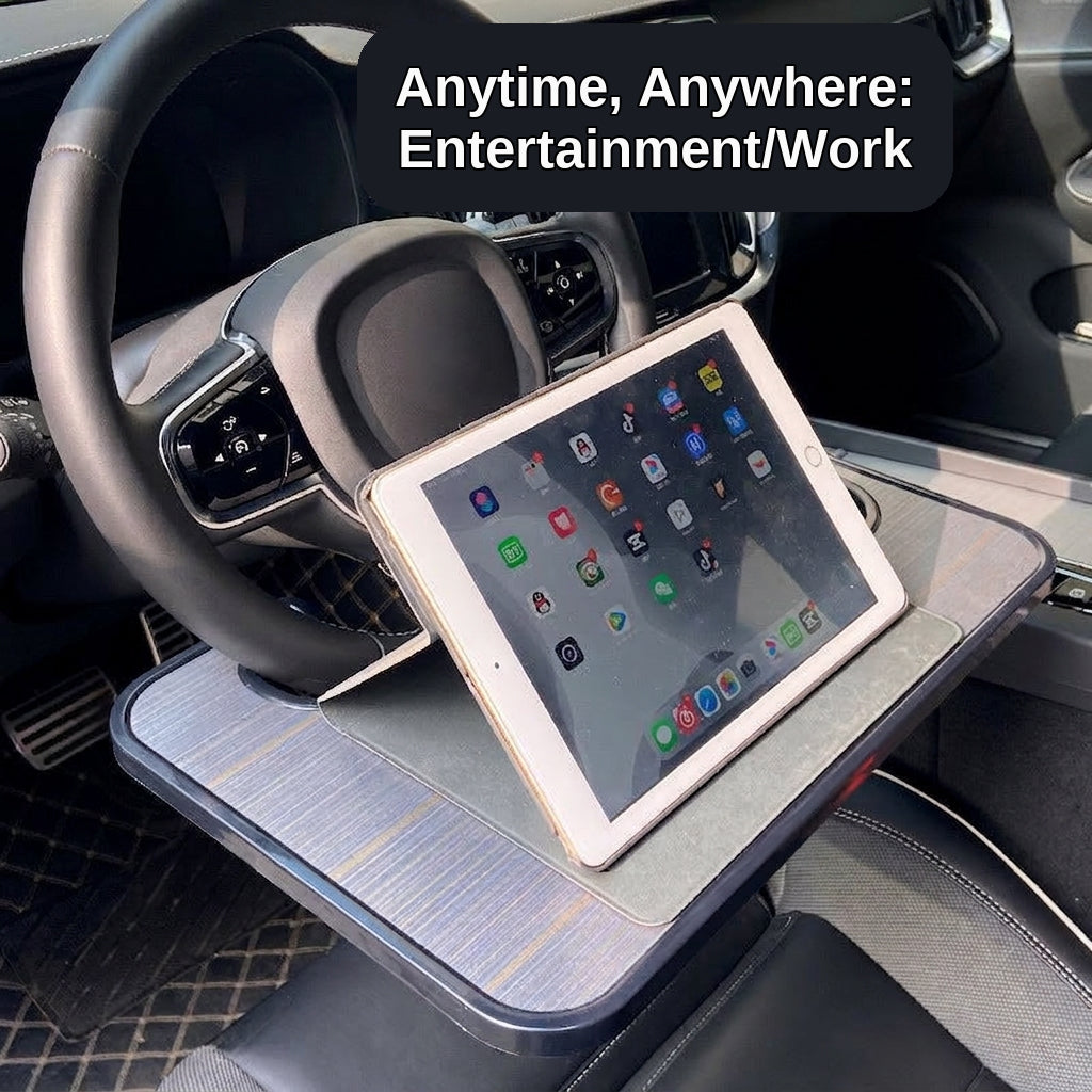 Multifunctional Car Dinner Plate, Steering Wheel, Laptop Stand, Car Dinner Tray Storage Rack, Car Computer Table Tray