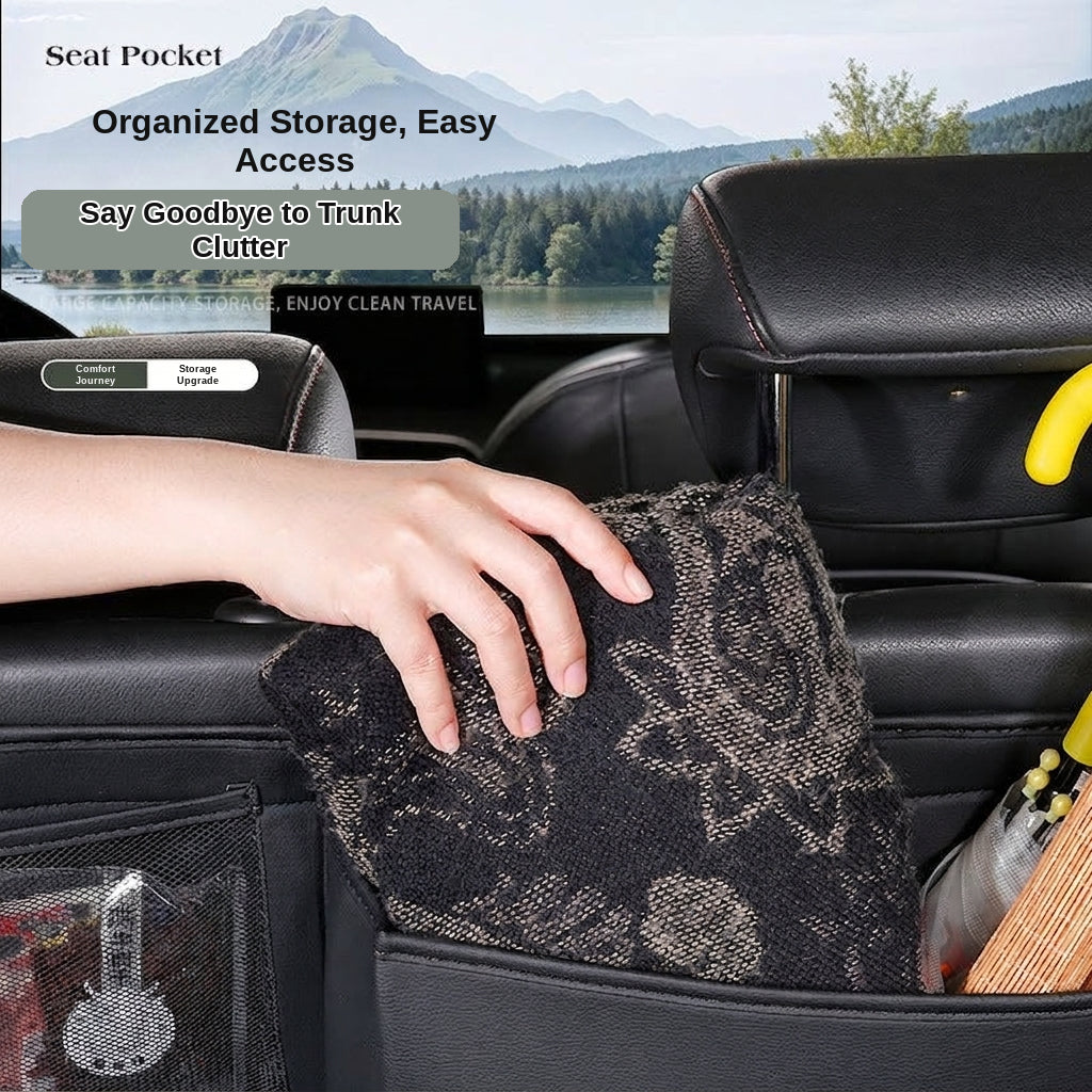 Multifunctional trunk storage bag, large-capacity storage car storage bag, zoned design for easy access and portable storage box