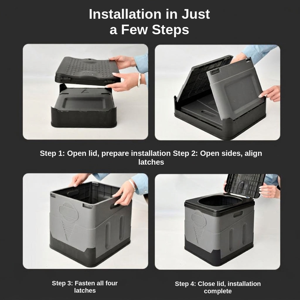 [In Stock Wholesale] Foldable Toilet, Foldable Portable Toilet, Outdoor Camping Van-mounted Toilet, Emergency Toilet