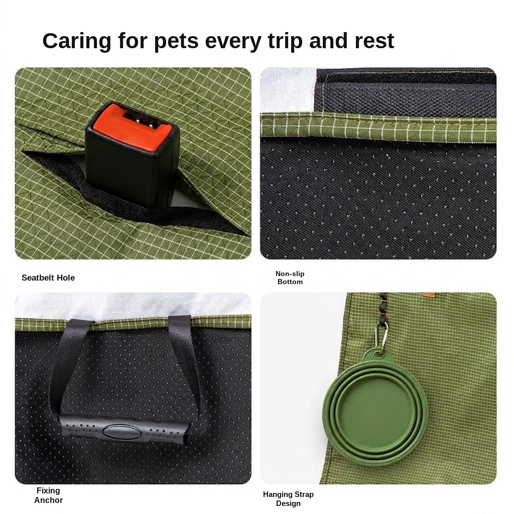 Water-repellent, dirt-resistant, scratch-resistant travel rear car dog bed, convenient for small, medium, and large dog pet supplies dog bed