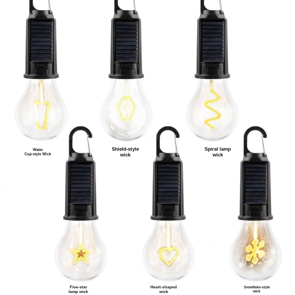 Solar Camping Light with Hook - Rechargeable