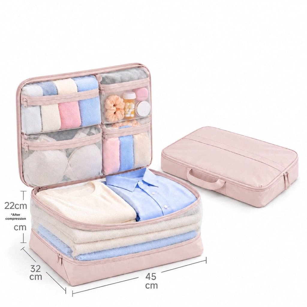 Travel Storage Bags, Five-in-One Compressible Set