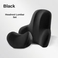 Car neck headrest lumbar rest removable and washable breathable driver's seat waist rest memory foam car artifact headrest in the car
