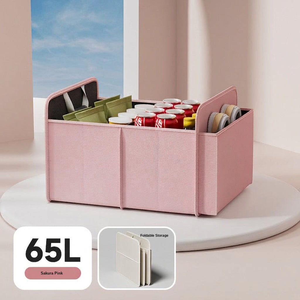 Car trunk storage box, cross-border trunk folding multifunctional Amazon bestseller, self-driving touring in-car storage box