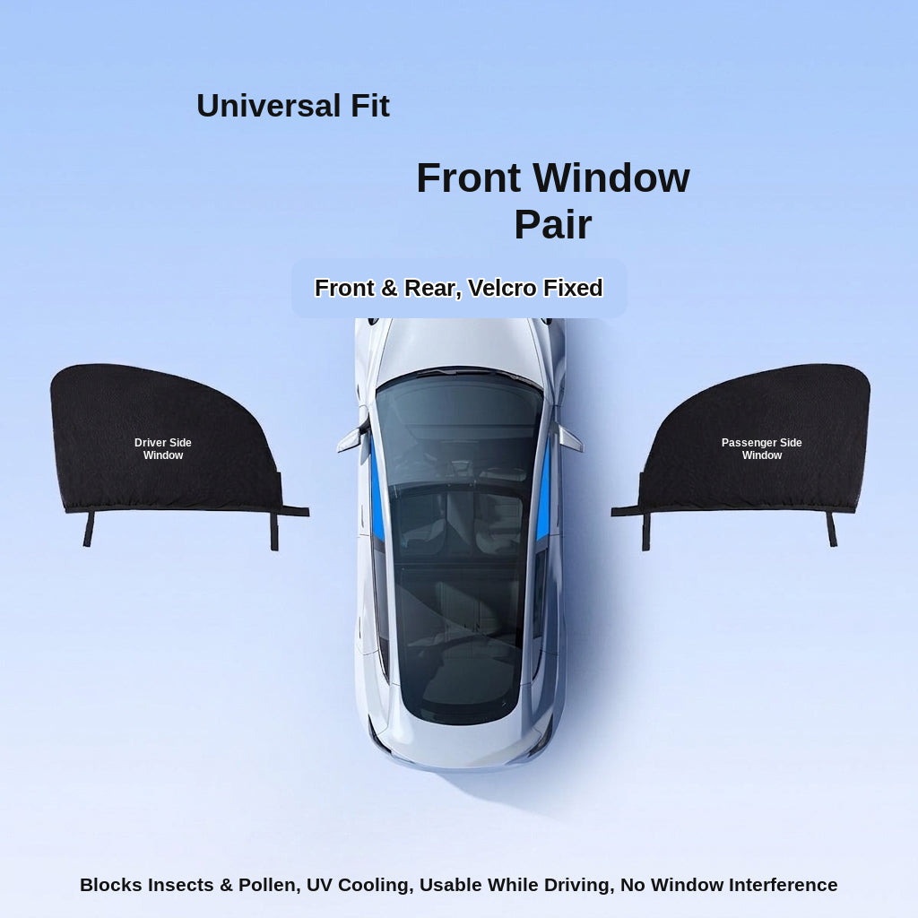 Car Window Mosquito Screen, Universal Fit