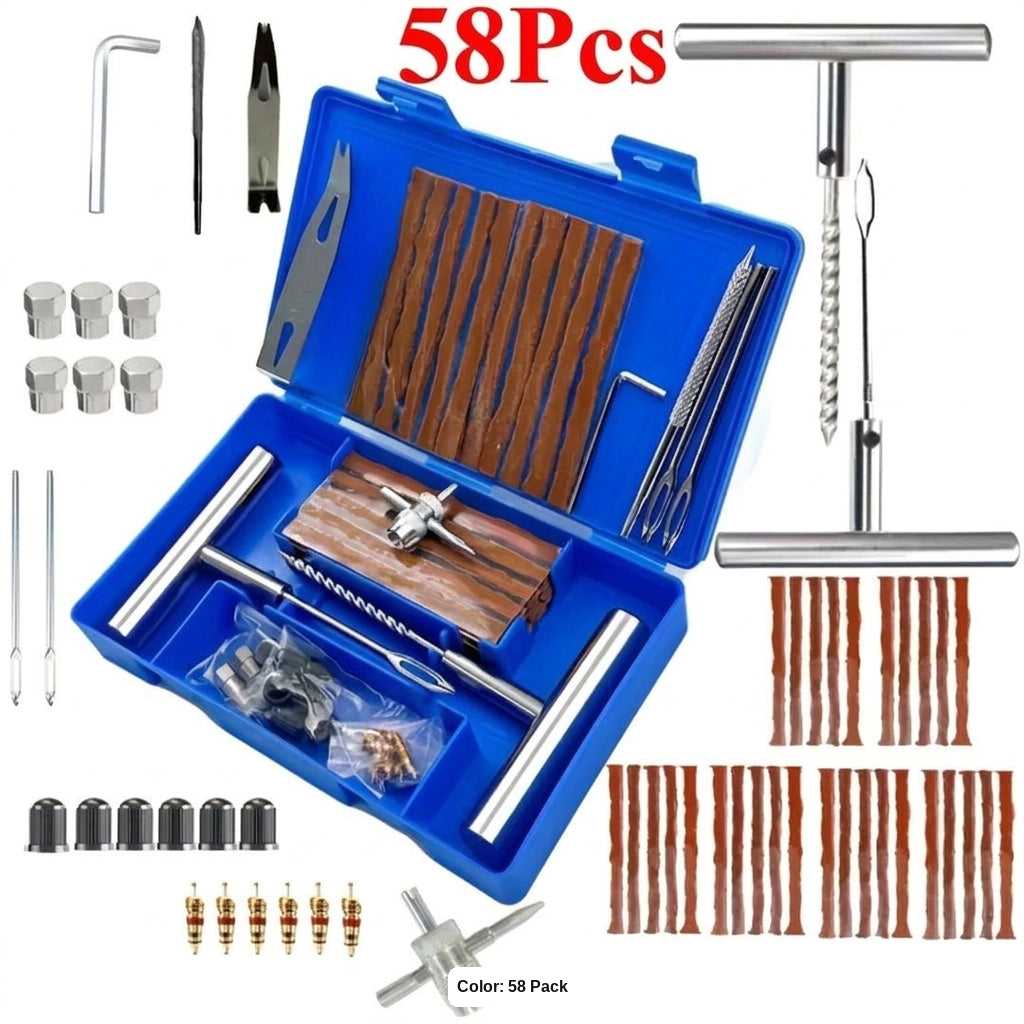Tire Repair Tool Set - 58pc, 46pc, 7pc Options
