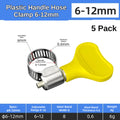 Stainless steel handle, hose hoop, hand screwing, clamping, holding hoop, pipe hoop, water pipe tightening hoop, gas pipe fixing, clamping buckle