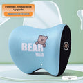 Yiju car cartoon headrest, neck pillow, memory foam, car cushion, car seat, neck and neck pillow, bear headrest