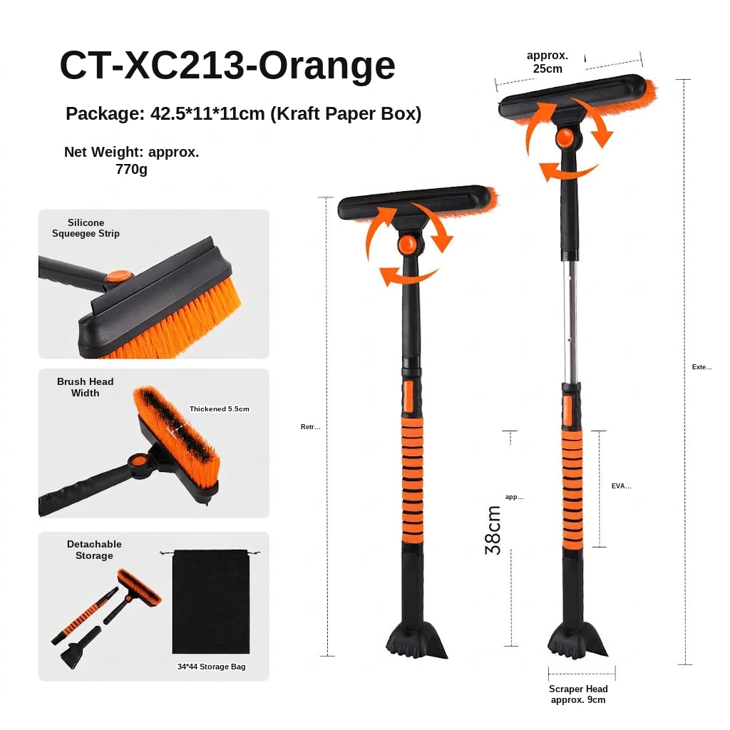 Car Snow Removal Shovel, 5-in-1 Ice Tool