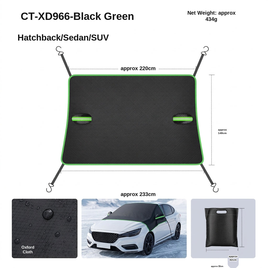 Car Snow Cover Half Hood Windshield Frost Guard
