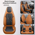 3D Nappa leather car full-coverage integrated headrest cover, all-season universal sports seat cover, leather seat cushion manufacturer wholesale