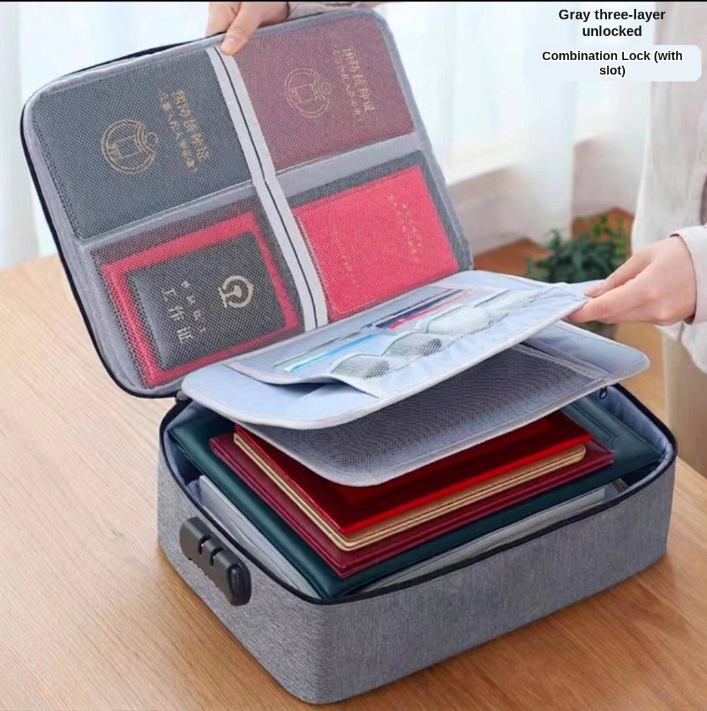 Document Storage Bag, Large Capacity File Organizer