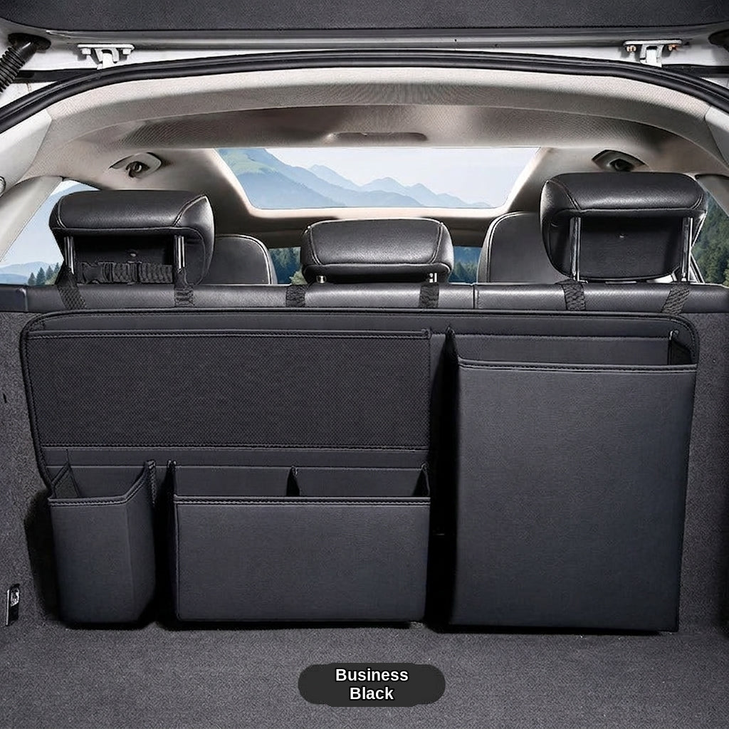 Multifunctional trunk storage bag, large-capacity storage car storage bag, zoned design for easy access and portable storage box