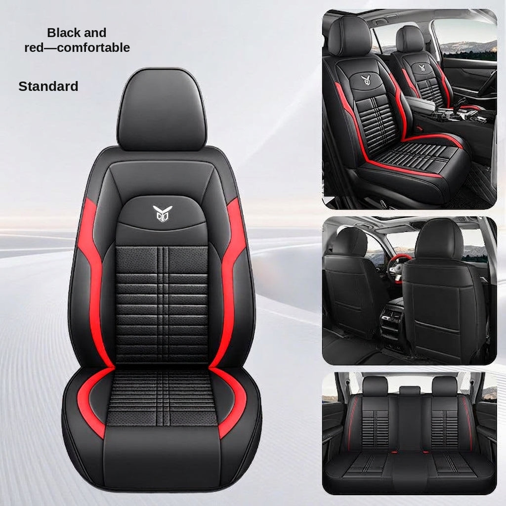 Cross-border car seat cushions with a light luxury, premium feel, all-around car seat cushions, all-season universal, simple, breathable, stain-resistant, and stain-resistant