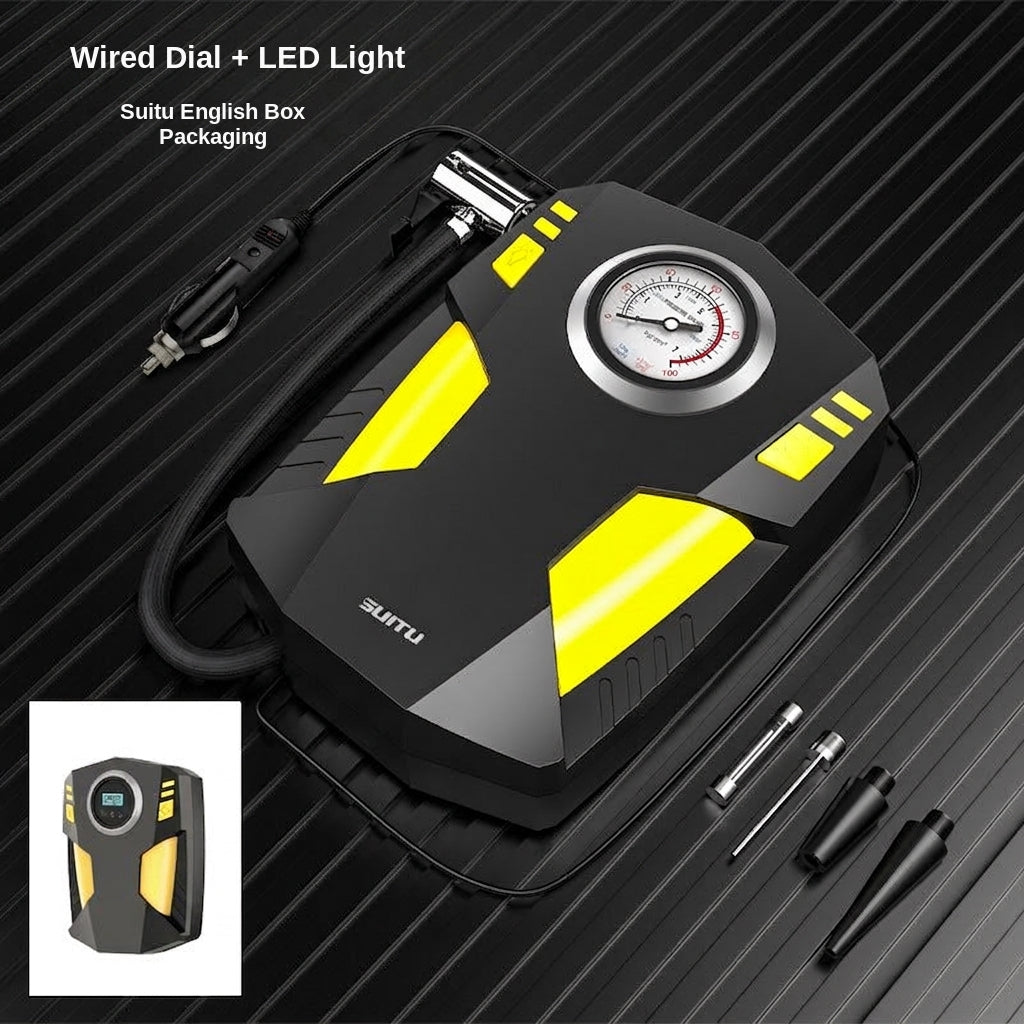 Car air pump digital display portable electric 12v tire inflator multi-function vehicle car air pump