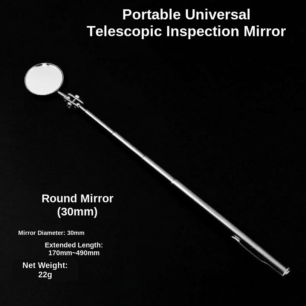 Universal telescopic folding inspection mirror, car bottom inspection mirror, chassis mirror, pipe endoscope, and automotive chassis mirror
