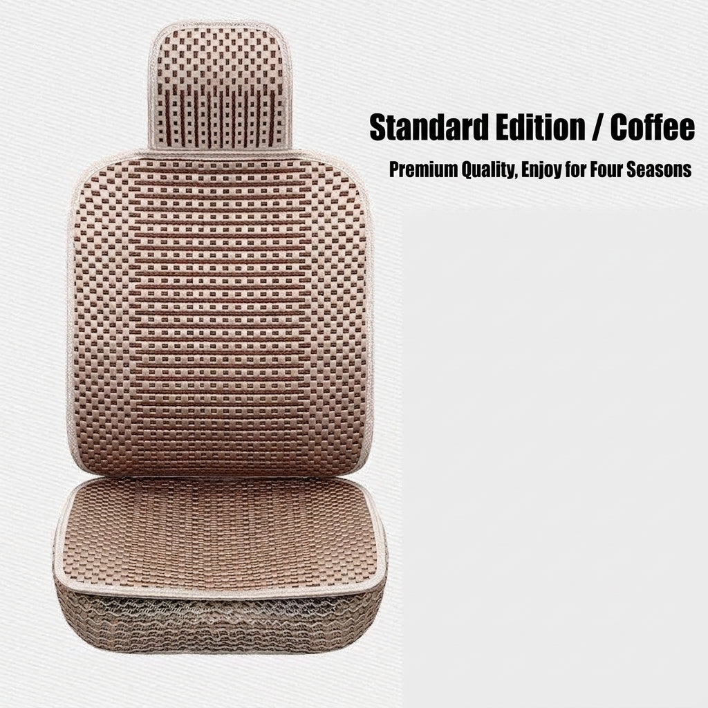 Summer Ice Silk car seat cushion, all-season universal breathable, summer-specific all-encompassing car seat cover, single-seat, five-seater, cross-border design