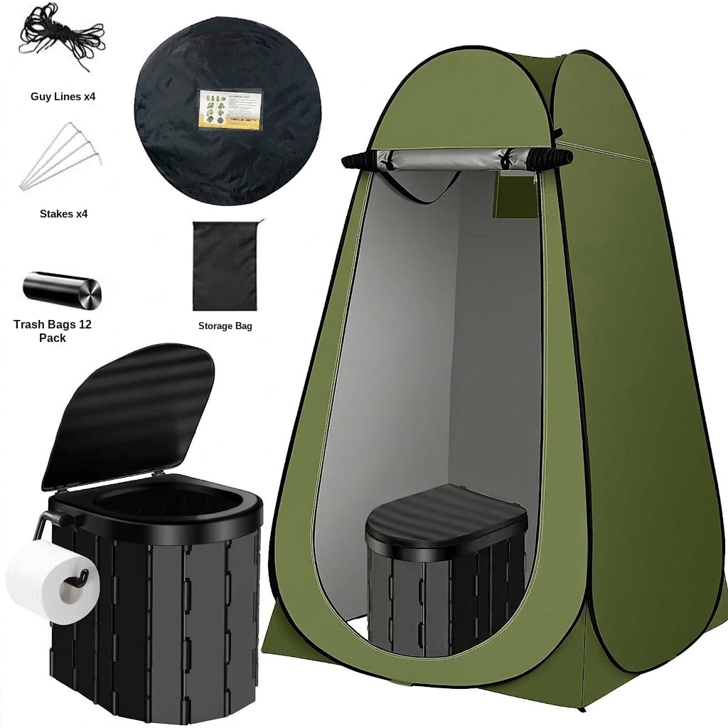 Fishing, shower, bathing artifact, outdoor camping, fishing, changing clothes, simple and portable, portable portable toilet, warm tent, toilet