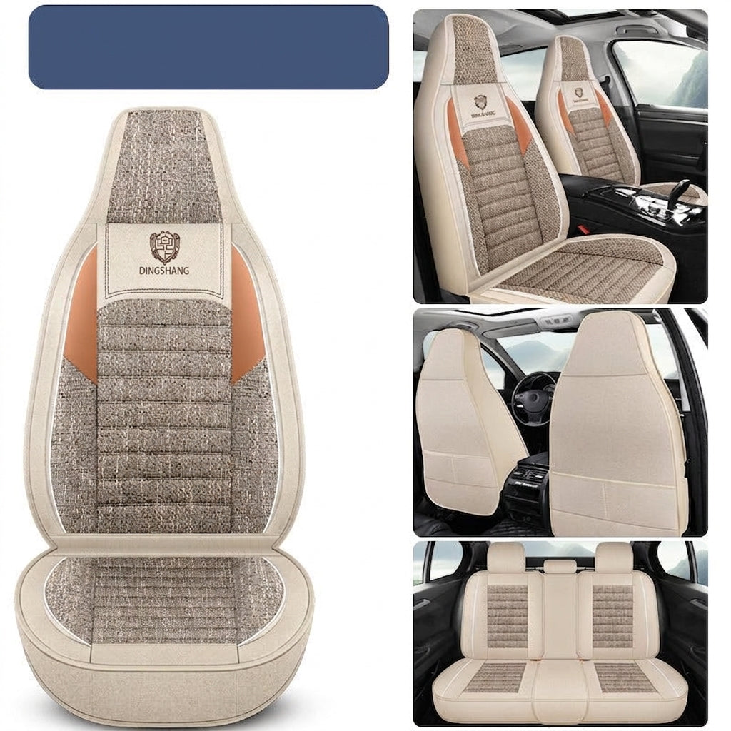 25 years new linen split head car seat cushion four seasons universal seat cover original piece drop shipping cross-border wholesale