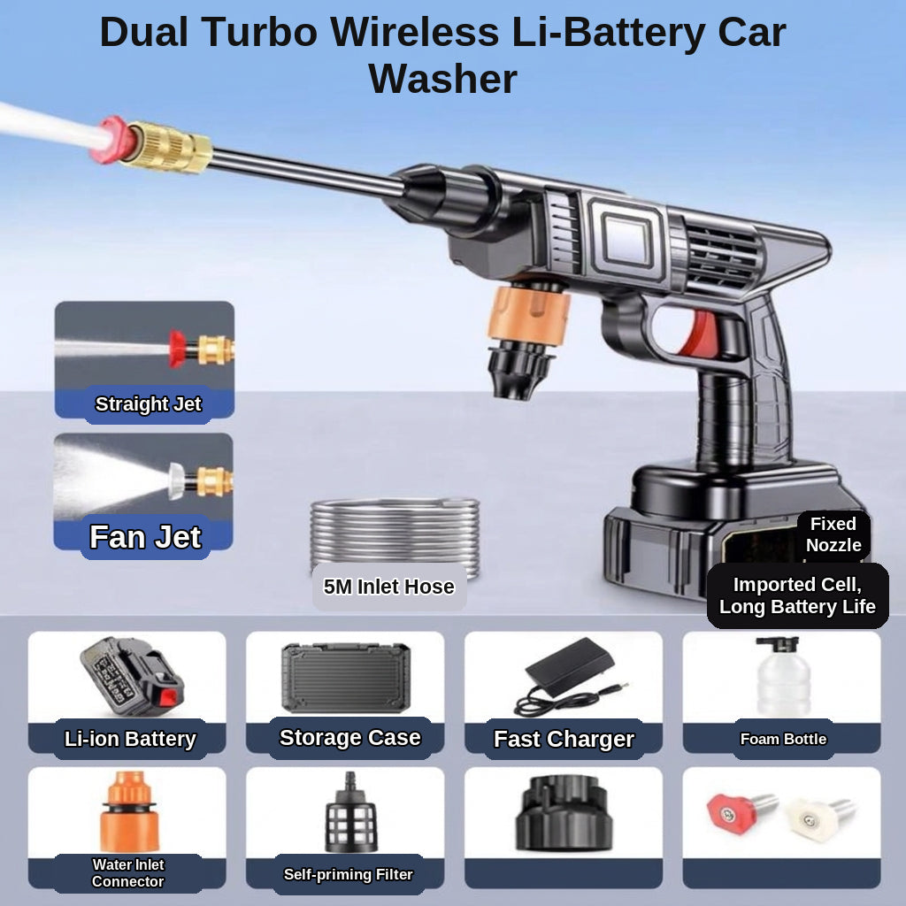 Car water gun car wash machine, car wash gun car wash lithium battery washer, car wash pump, high-pressure, high-power rechargeable type
