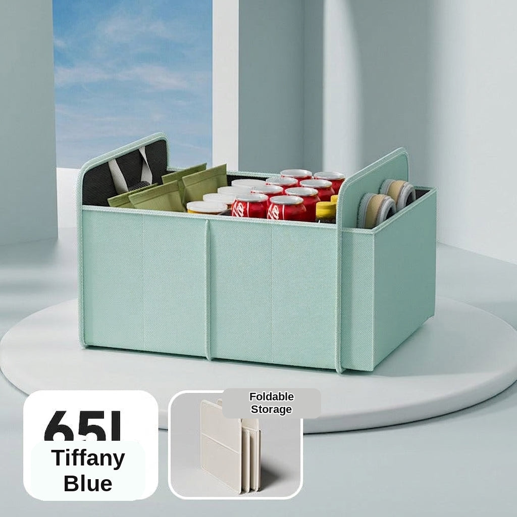 Car trunk storage box, cross-border trunk folding multifunctional Amazon bestseller, self-driving touring in-car storage box