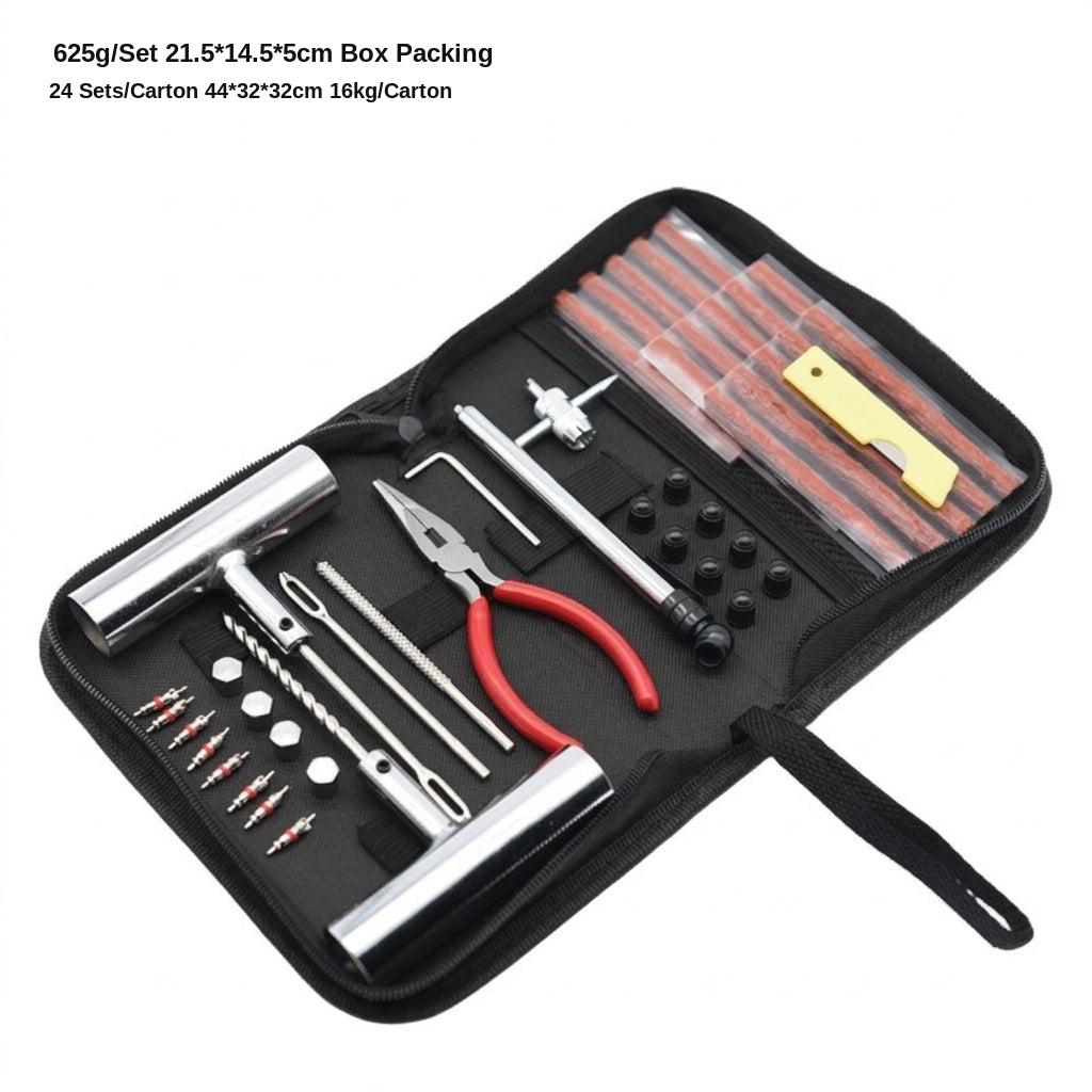 Car Repair Tool Set - Emergency Tire Repair Kit