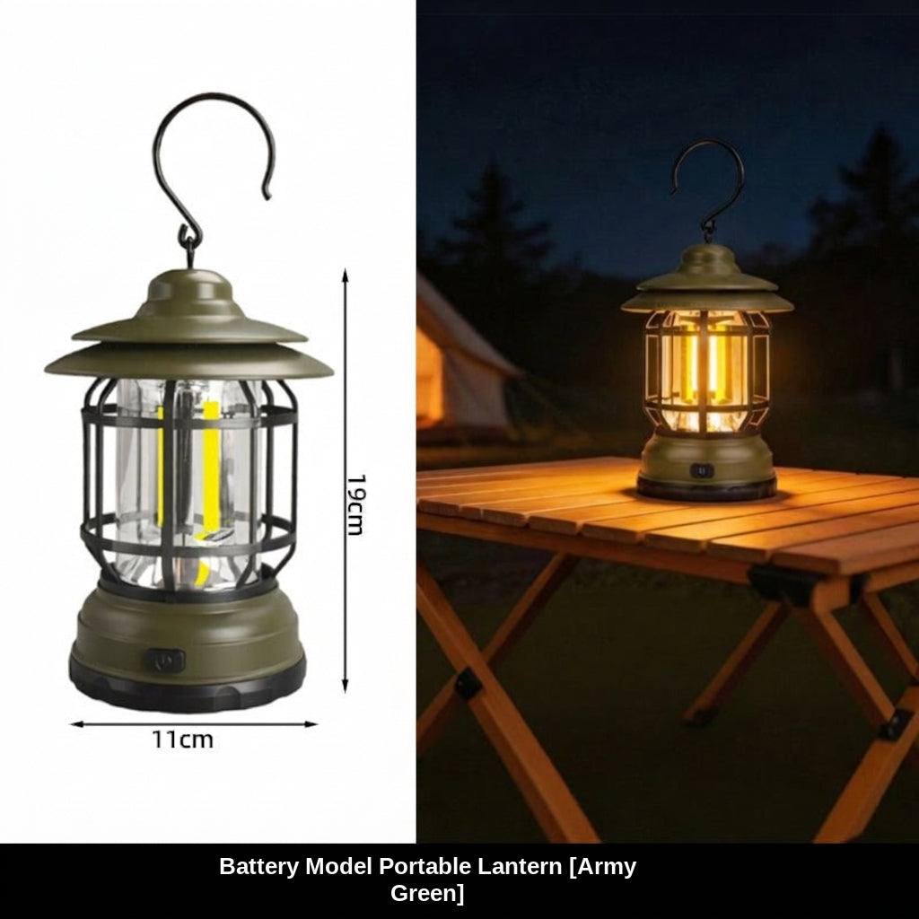 Camping Light - Rechargeable Lantern, Multiple Colors