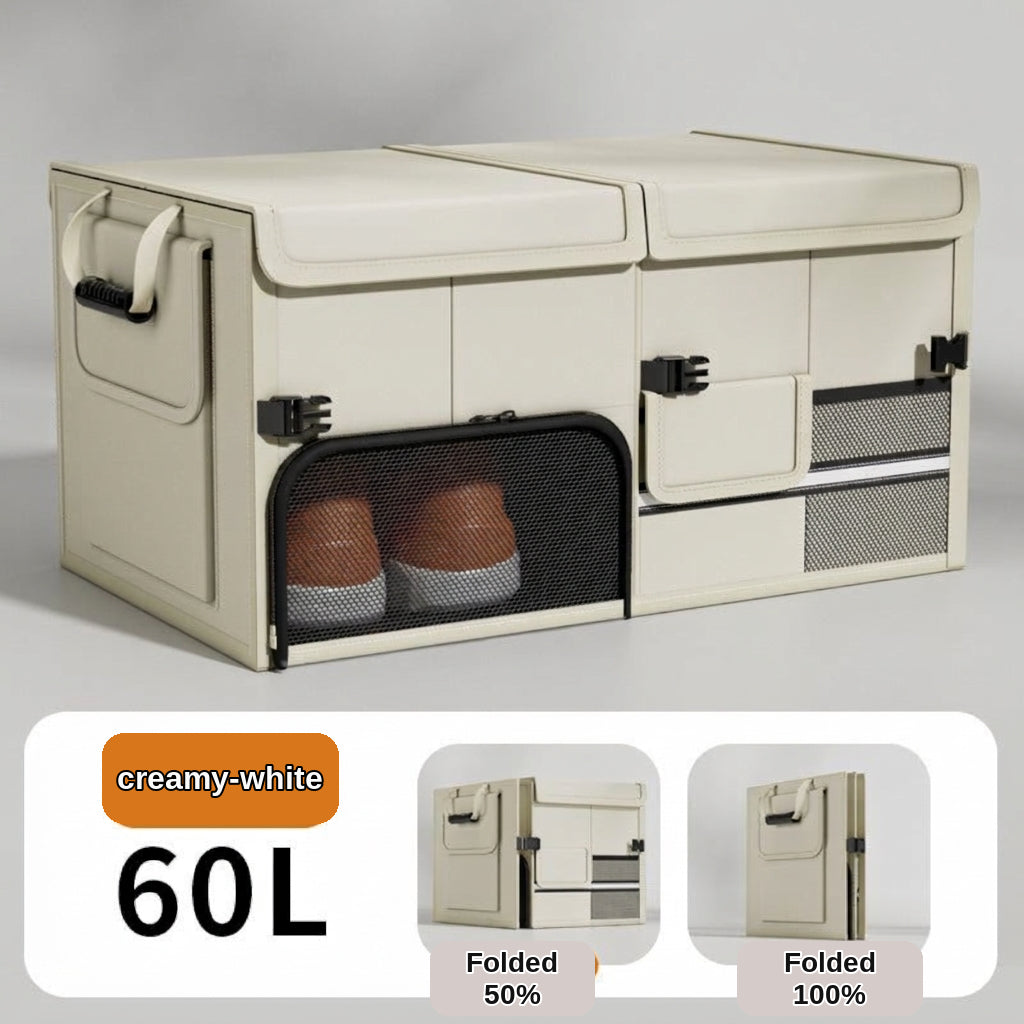 Car storage boxes can be folded and stored, practical multifunctional trunk storage boxes for cars, wholesale