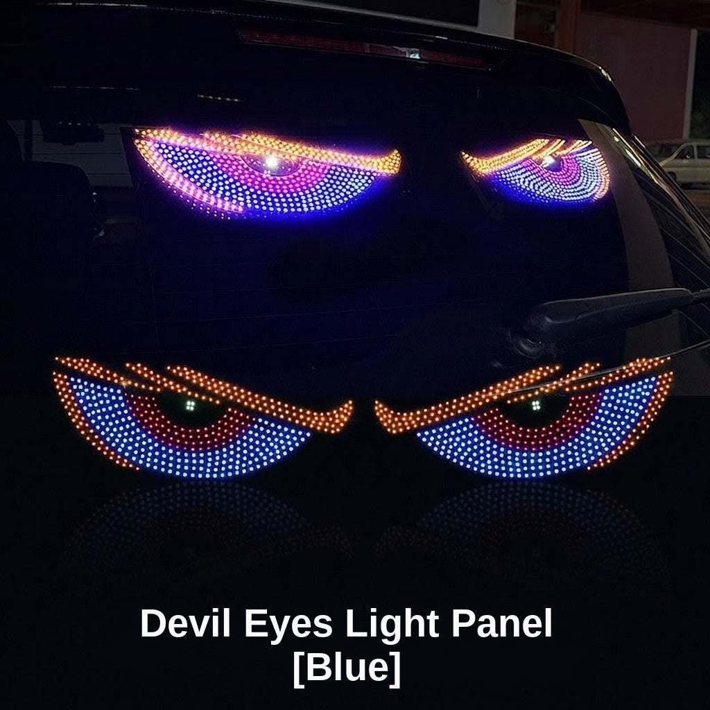 Best-selling automotive devil's eye LED lights, dynamic USB expression lights, LED display front and rear windshield car stickers