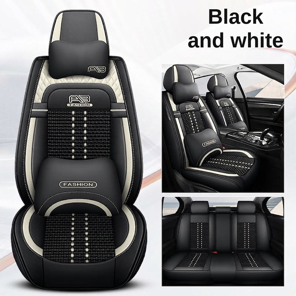 Car seat cushion new all-enclosed special seat cover four seasons universal leather seat cover summer ice silk cartoon seat cushion cover