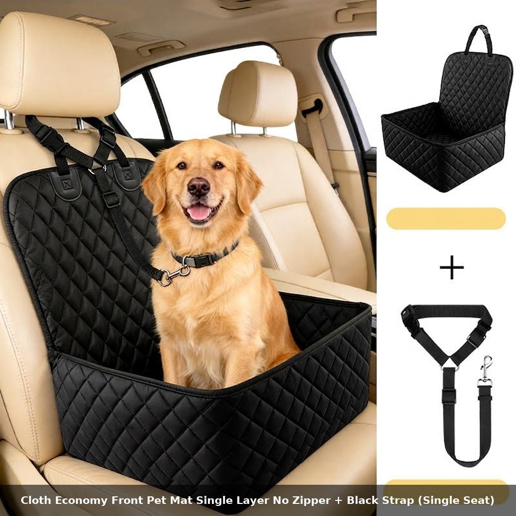 Cross-border best-selling car pet cushion: Oxford fabric for the car, rear seat waterproof and dirt-resistant, portable and foldable
