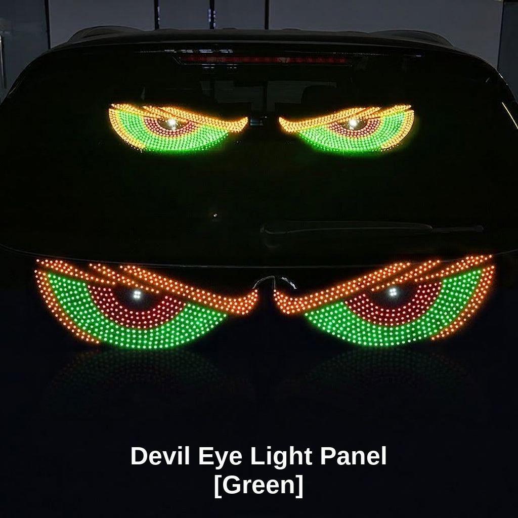 Cross-border car dynamic devil's eye LED warning light, truck truck truck eye light dynamic display light