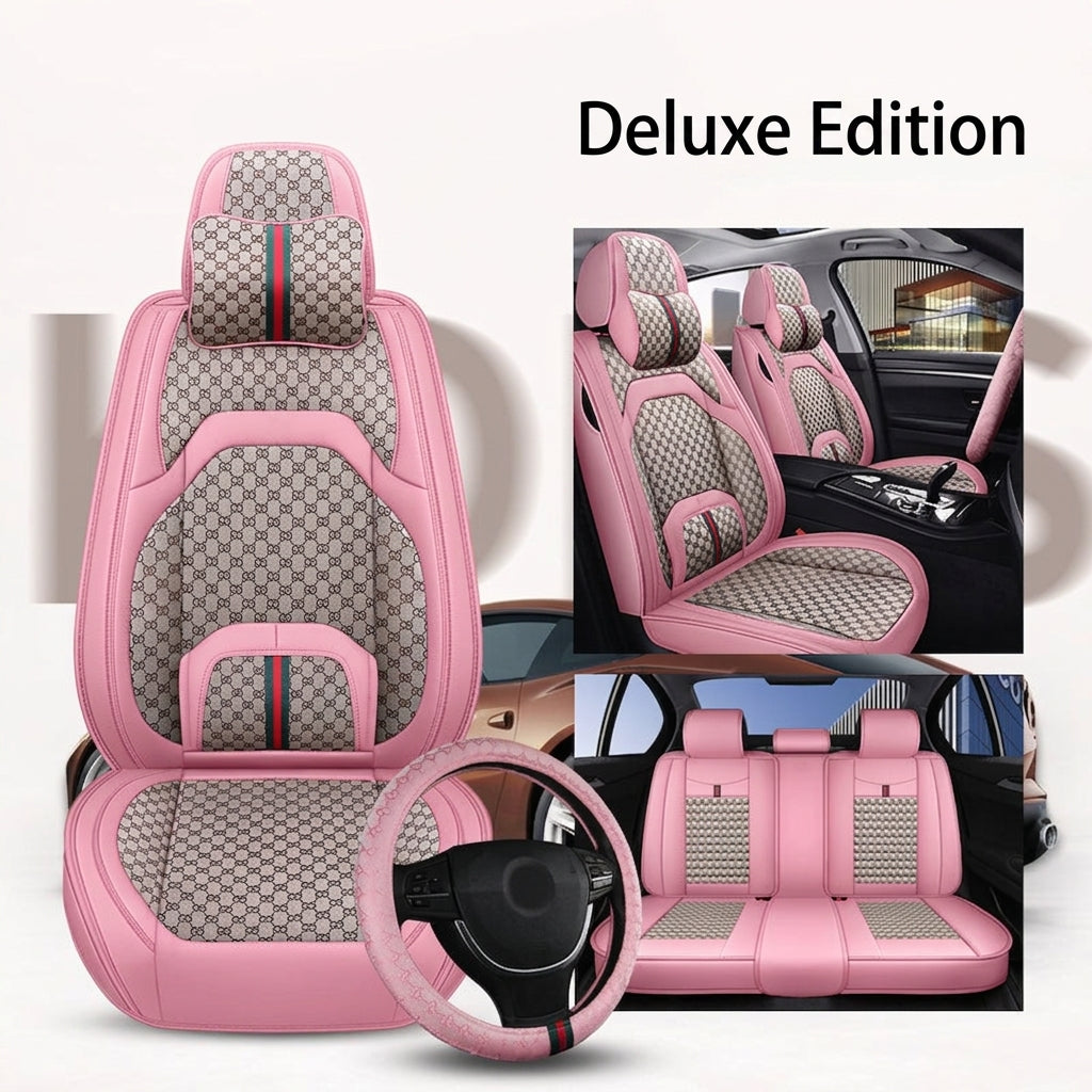 Car seat cushions are fully covered, all-season universal, five-seat small car seat cushions, reinforced waist belts, memory foam, and wholesale car seat cushions