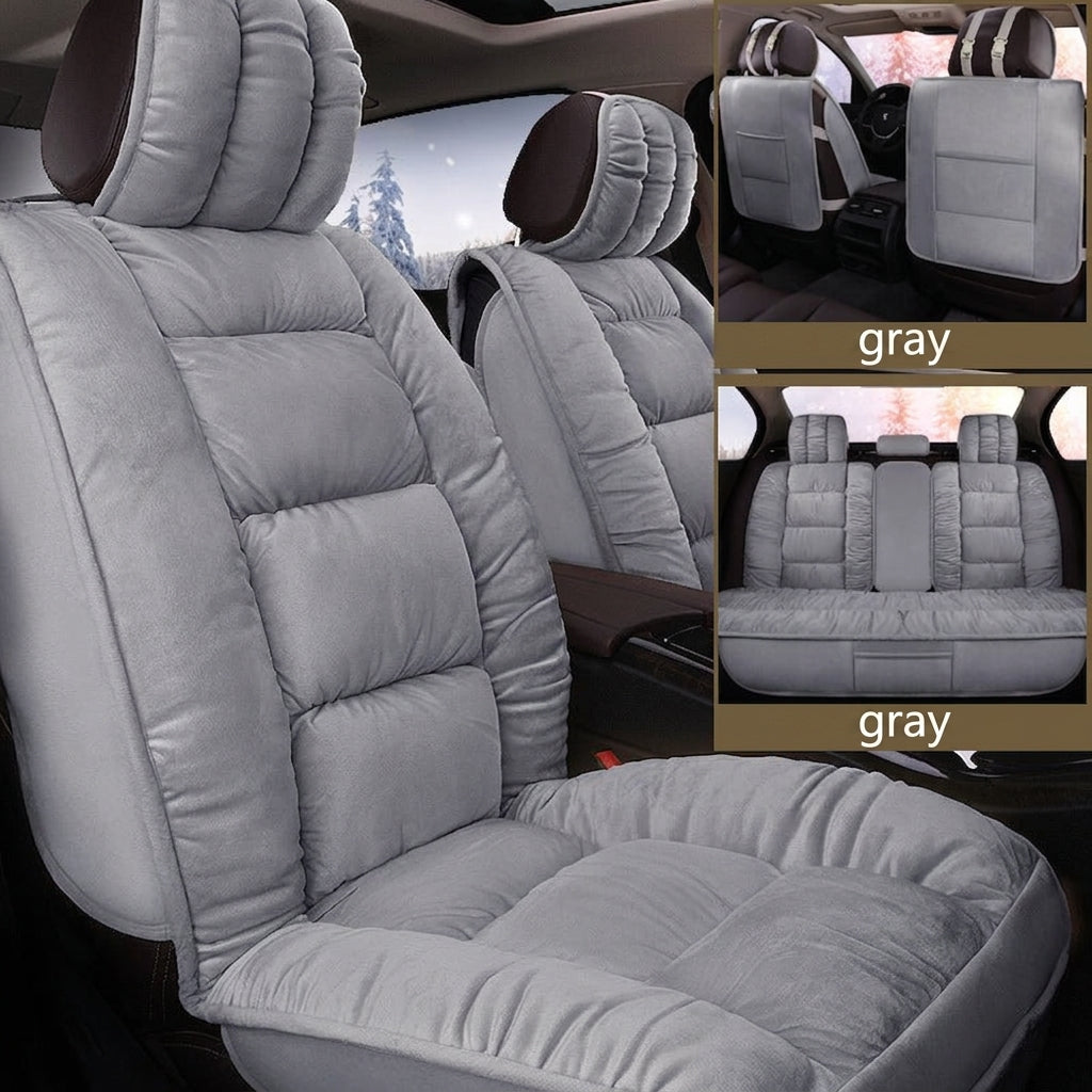Winter short plush car seat cushion new winter car fleece seat cover universal down all-inclusive seat cushion wholesale