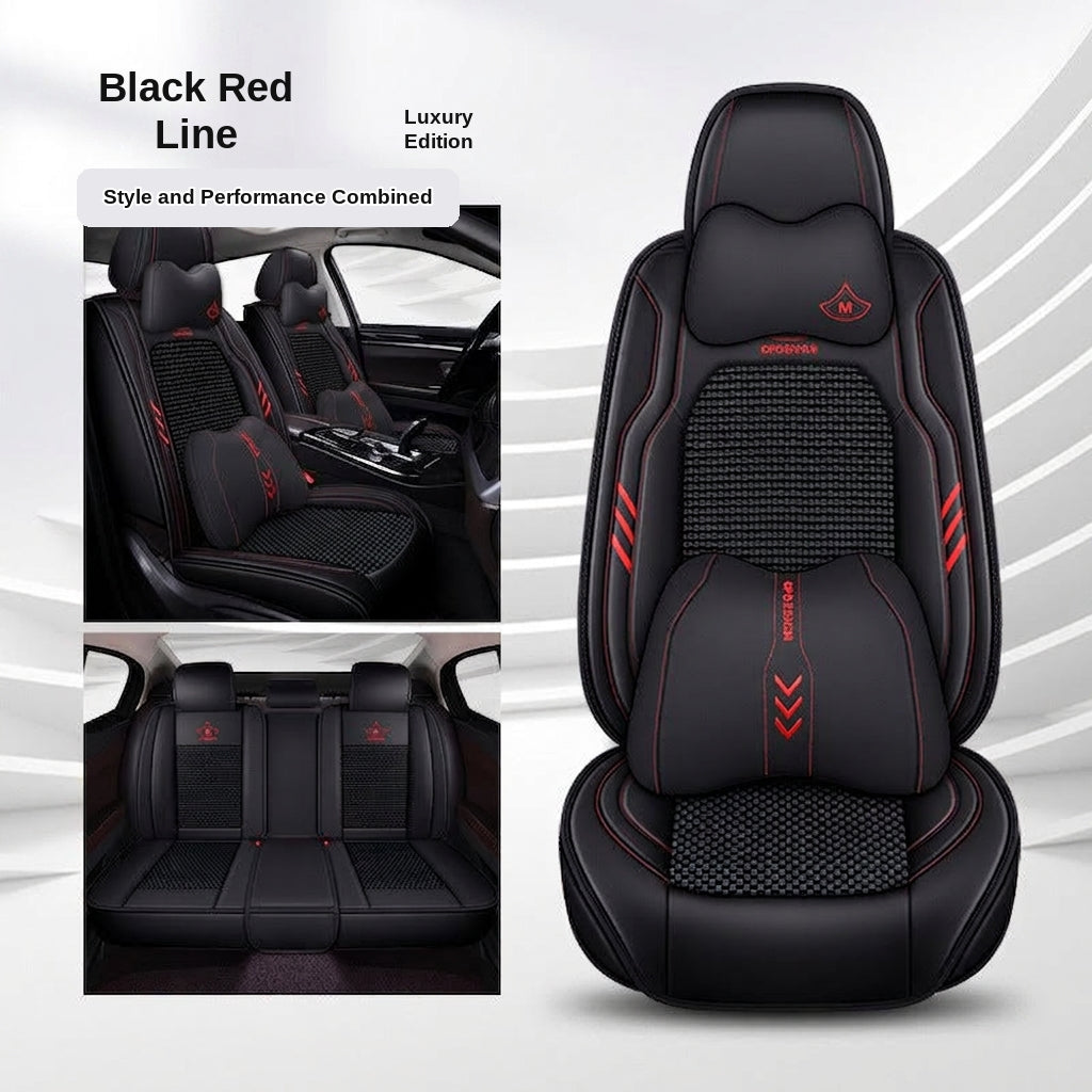 2024 car seat cushions, all-season universal, full coverage five-seater car seat cushions, summer breathable ice silk seat covers wholesale