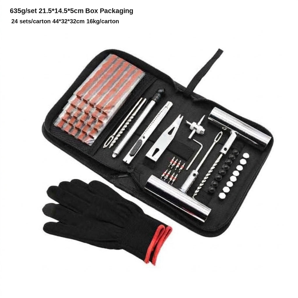 Car Repair Tool Set - Emergency Tire Repair Kit