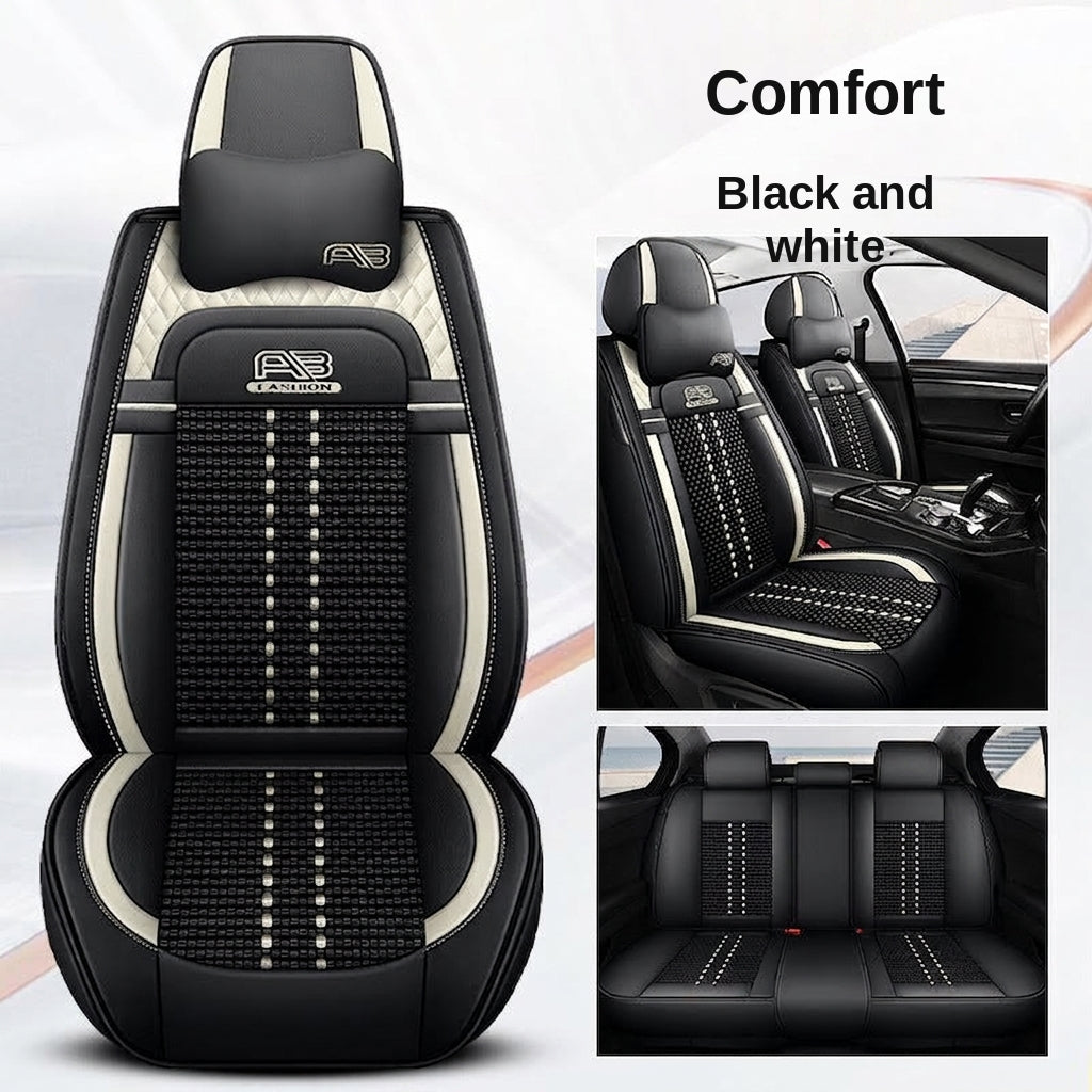 Car seat cushion new all-enclosed special seat cover four seasons universal leather seat cover summer ice silk cartoon seat cushion cover