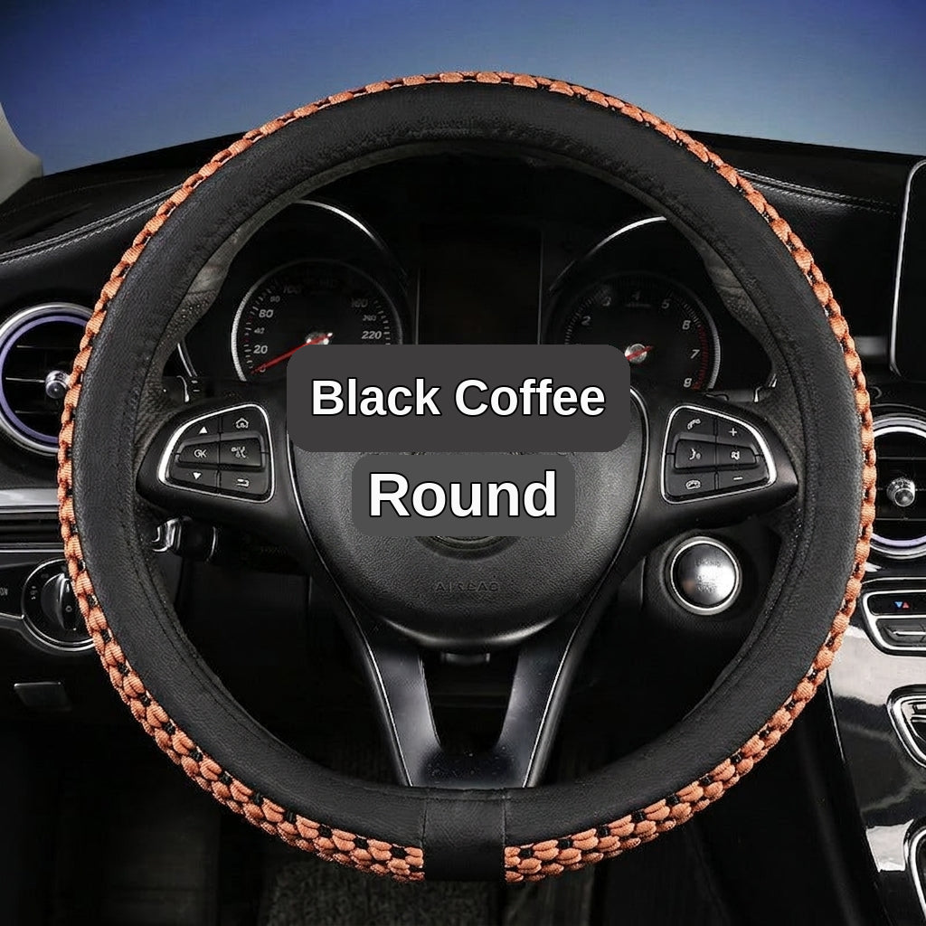 Factory direct sales of Ice Silk breathable non-slip steering wheel covers, all-season universal car handlebar covers, cross-border e-commerce Amazon