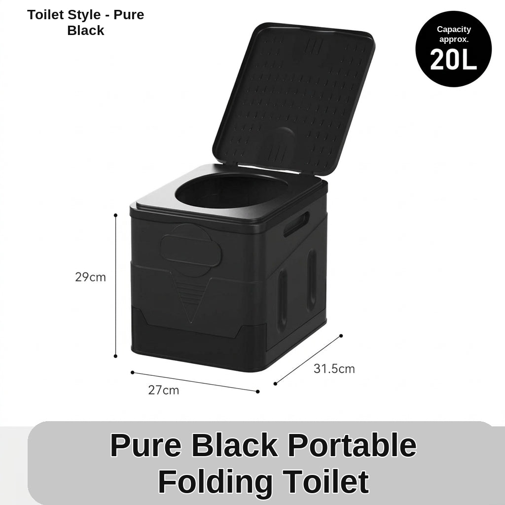 [In Stock Wholesale] Foldable Toilet, Foldable Portable Toilet, Outdoor Camping Van-mounted Toilet, Emergency Toilet