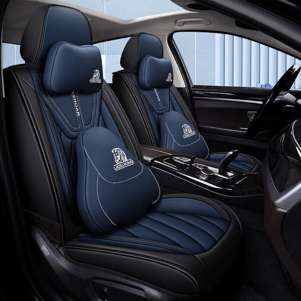 Universal four-season Nappa leather seat cover for car seat cushions, premium feel, anti-dirt, full coverage ventilation, breathable new seat cover